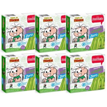 Imagem de Kit 6 Gelatina Em Pó Sabor Limão Diet Zero Açucar 12g Predilecta