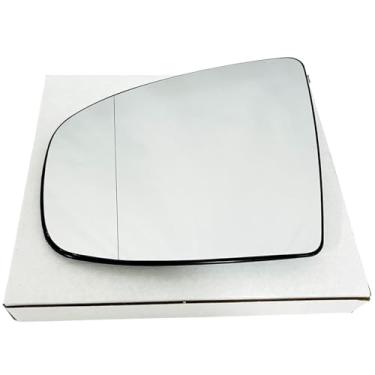 Imagem de CAMIL Vidro retrovisor lateral, vidro de substituição de espelho externo aquecido para lente compatível com BMW série E70 X5/série E71 X6 (lado esquerdo do motorista)