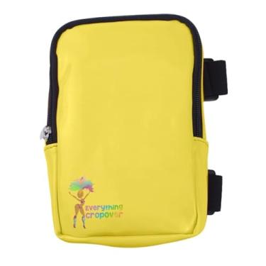 Imagem de Bolsa de coxa holográfica | Arnês de perna para mulheres | Bolsa de cintura ao ar livre | Pochete de caminhada de carnaval com alças ajustáveis, Amarelo, One Size, Bolsa de coxa regular