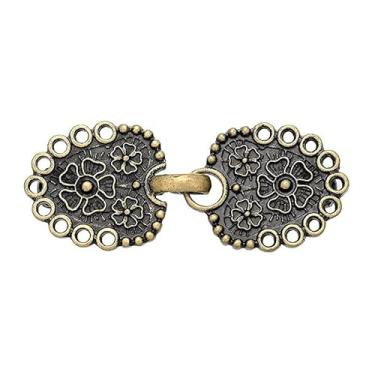 Imagem de Broche dourado para vestido manto cachecol prendedor de gravata fecho de roupas presentes de amizade mulheres Natal, Medium, Latão, Sem Pedra Preciosa