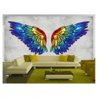 Imagem de Papel De Parede 3D Arte Asas Selfie Insta Cores 3,5M Tra365 - Você Dec