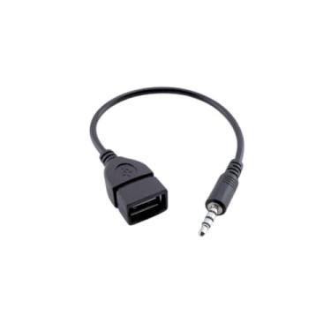 Imagem de Adaptador 3.5mm P2 para USB Fêmea – Conector de Áudio Prático e Portátil