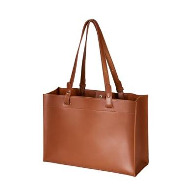 Imagem de SUNLIGHT LEAVES Bolsa feminina conversível de couro vegano, Marrom