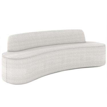 Imagem de Sofá 2 Lugares Para Sala De Estar Living 150cm Koane D06 Bouclê Off White - Mpozenato