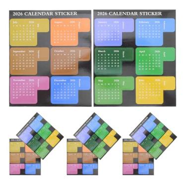 Imagem de DIYEAH Adesivos Coloridos para Planner Mensal – Pacote Com 8 Etiquetas Reutilizáveis ​​para Calendário, Organização Diy, Bullet Journaling E Marcadores de Agenda (janeiro a Dezembro)