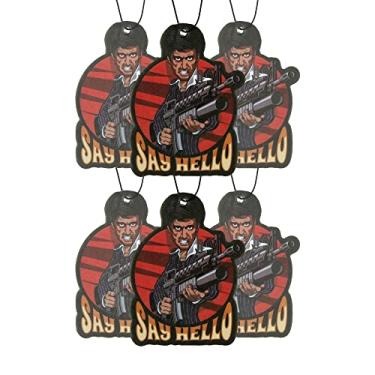 Imagem de Aromatizador de ar de carro Scarface like pacote com 6 perfumados com óleos essenciais (pacote com 6)