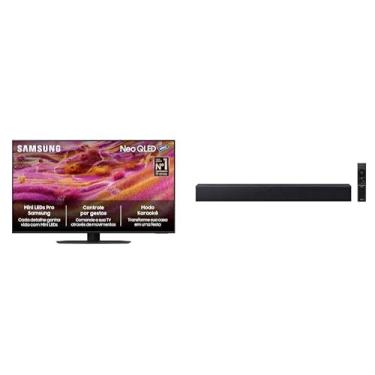 Imagem de Samsung Vision AI TV 43" NEO QLED 4K QN90F 2025 + Soundbar B-Series HW-B400F 2.0 canais Woofer integrado 2026