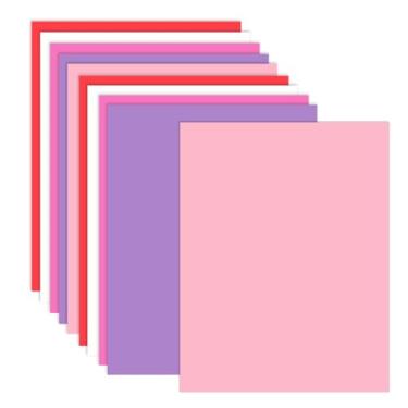 Imagem de 30 folhas de cartolina colorida para Dia dos Namorados 21 x 28 cm, 5 cores sortidas de papel cartolina colorida 29,5 kg/180 g/m², perfeito para decoração festiva, cartões comemorativos, artes e