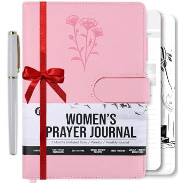 Imagem de Diário de oração Prazoli para mulheres - Livro diário devocional para mulheres, batismo religioso, presentes cristãos e materiais de estudo da Bíblia para anotações da igreja, acessórios de caderno