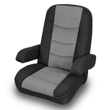 Imagem de runfider Pacote com 2 capas de assento de malha respirável para cadeiras de capitães para cadeiras de capitão de motorhome classe A, ajuste universal e antiderrapante - cinza