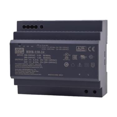 Imagem de Mean Well 150W Fonte De AlimentaçãO Dc VariáVel Para Trilho Din Ultra Fina Step Shape 12v Teste De Bancada Fonte Atx 24V 6.25A (HDR-150-24 24V/6.25A/Ultra Slim Supply)