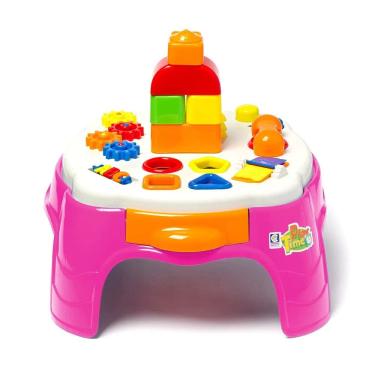 Imagem de Mesa de Atividades Play Time - Rosa - Cotiplás