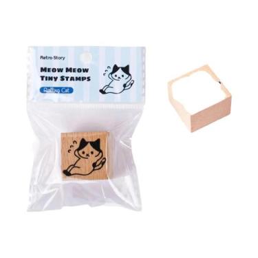 Imagem de Conjunto De Carimbos De Alfabeto De Borracha Vintage Em Madeira Para C