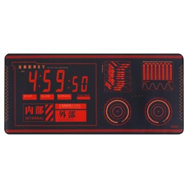 Imagem de Neon Genesis Evangelion - Mouse Pad estilo Cyber UI, ecoando a alta vibração tecnológica, 89,9 cm x 39,9 cm grande mouse pad para jogos e escritório