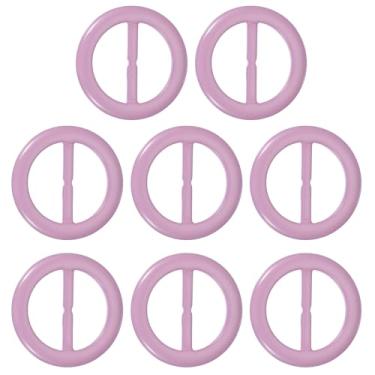 Imagem de PATIKIL Clipes de gravata de plástico lenço de seda clipe de cintura fivela atada moda anéis circulares redondos para roupas femininas, 1.9 inch, Resina, Sem Pedra Preciosa