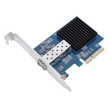 Imagem de ASHATA Placa de Rede PCIE NIC de 10 Gb, Placa Ethernet Com Porta SFP única, Rede de Fibra óptica PCI Express para 11 para Kernel Linux