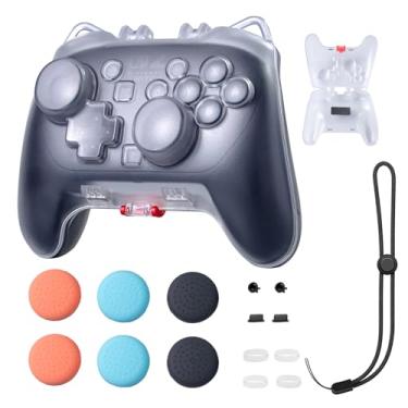 Imagem de Switch 2 Pro Controller Hard Shell Case, Cute Switch2 Pro Controller Storage Box for Protecting Joystick - Clear