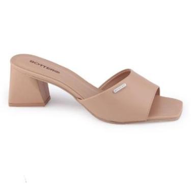 Imagem de Tamanco fem Bottero 343406 Couro BOTNOELLE salto geométrico-Feminino