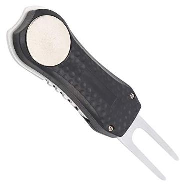 Imagem de SPYMINNPOO Limpador de Ferramenta de Divot de Golfe Portátil de Aço Inoxidável para Jogadores de Golfe, Marcador de Bola de, Ferramenta de Reparo para Campos de e Clubes 4,7 X 1,3 Polegadas