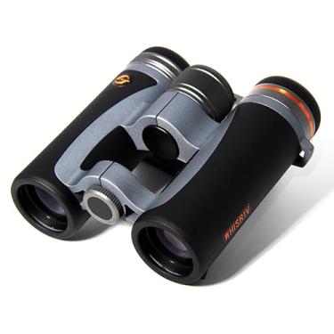 Imagem de WHISRIV Binóculos compactos de viagem 12 x 32, alta potência, FMC, prisma Bak-4, foco fácil, visão de pouca luz, impermeável, à prova de choque, à prova de neblina, para esportes, golfe, futebol,