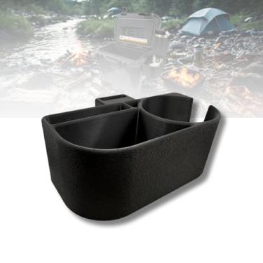 Imagem de Suporte de copo e bandeja de engrenagem para YETI Roadie 15 e 24 – Suporte lateral para bebidas e bandeja de armazenamento