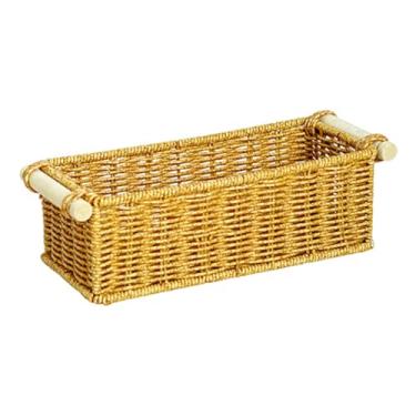 Imagem de Ｂｅｓｇａ Cesto de vime para frutas, legumes, brinquedos e outros itens; cesto decorativo para lanches e pães; versátil para uso em restaurantes, quartos, M