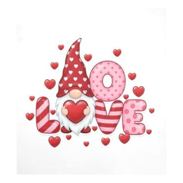 Imagem de Blueangle Capa magnética para lava-louças padrão de gnomos dos namorados, decoração da capa frontal da máquina de lavar louça, adesivos de eletrodomésticos, adesivos de eletrodomésticos, 58 cm C x 66