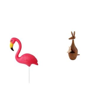 Imagem de Whtkoph Escultura de Flamingo para Jardim, Enfeite de Natal E Decoração para Quarto E Estante.