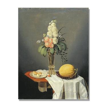 Imagem de NHLDZYH Arte de parede em tela colorida para especiarias e colher de tempero | Decoração de cozinha vintage | Arte moderna para casa e sala de jantar B115. Tela somente 70x90cm-27,6x35,4 pol