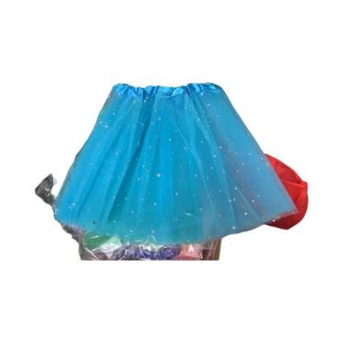 Imagem de Saia Tutu Curta De Tule Com 3 Camadas Para Meninas, Fantasia De Dança 