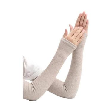 Imagem de Manga Protetora Feminina De Cashmere Grosso E Quente Para Outono/Inver