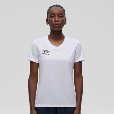 Imagem de Camisa Umbro Striker Premium Feminina Branca-Feminino