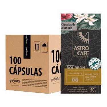 Imagem de Kit Cápsulas Astro Café Bourbon 100Unid Rainforest Alliance - NoBrand
