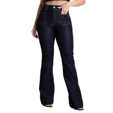 Imagem de Calça Jeans Sawary Flare - 281808 - INDIGO 44, Azul, 44