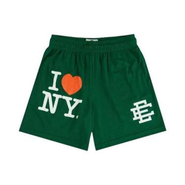 Imagem de Bermuda De Ginástica Masculina Com Estampa Floral Em Malha Verão 2025 