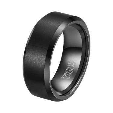 Imagem de Aliança De Casamento Em Carboneto De Tungstênio Preto, Dourado, Pratea