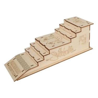 Imagem de Fiocias Rampa de Mini Skate de Madeira para Crianças E Adultos, Ideal para O Aprendizado E Desenvolvimento Infantil, Escadaria