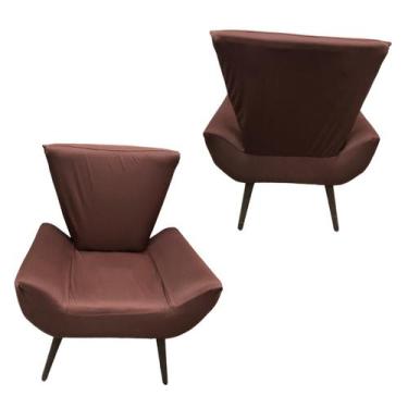 Imagem de Capa Poltrona Vegas Borboleta - Taty Capas e Confecções, marrom