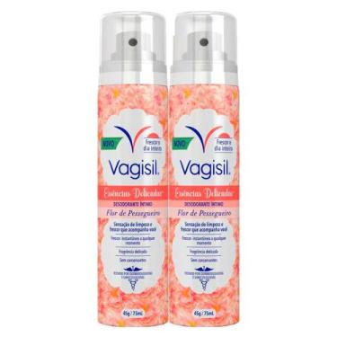 Imagem de Kit 2 Desodorante Íntimo Vagisil Flor de Pessegueiro 75ml