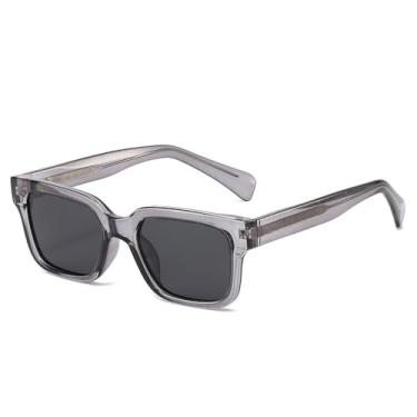 Imagem de Óculos de Sol UV400 - Armação em Jelly Color Combinando para Homens e Mulheres, Esportes ao Ar Livre, Corrida, Ciclismo, Preto e Cinza