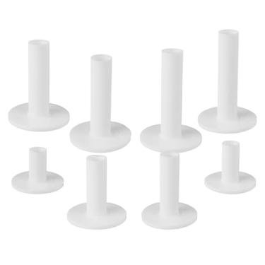 Imagem de 8 peças de camisetas de golfe de borracha, camiseta branca em forma de T para prática interna e externa, acessórios para tapetes de treino e simuladores de golfe (tamanhos dos EUA, 8 tamanhos)