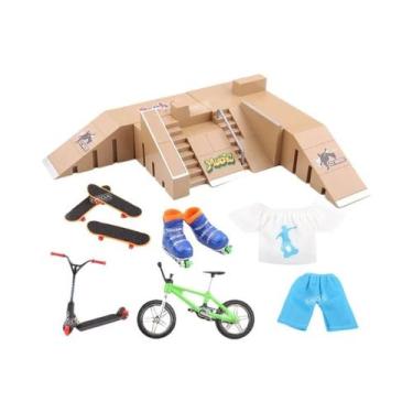 Imagem de Conjunto De Rampas Para Mini Skate De Dedo DIY Para Crianças, Presente