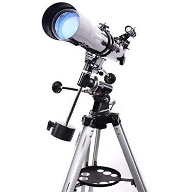 Imagem de pcagfaajmh Telescópio Astronômico 80Eq Dl Refrativo Astronômico de Alta Potência Deep Dpace Rastreamento Automático V A Telescópio