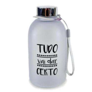 Imagem de Garrafa de Plástico 600ml Fosco Frase - C3B