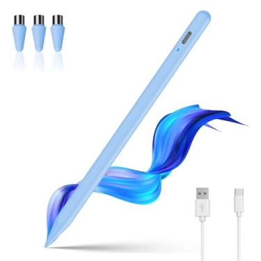 Imagem de Caneta Stylus para tela sensível ao toque, Luntak Lapiseira universal para iPad e tablet Android e iOS, caneta Stylus ponta POM para iPad/iPad Pro/iPhone/Samsung/Lenovo/Huawei e assim por diante, azul