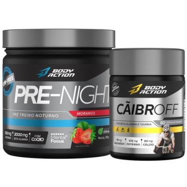 Imagem de Pre Night 200g Pré Treino Sem Cafeína + Cãibroff Anti Cãibras Bodyacti