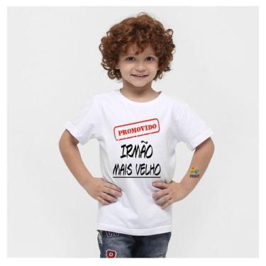 Imagem de Camiseta Infantil Promovido a Irmão mais Velho Est. CARIMBO , 14