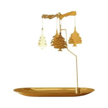 Imagem de Suporte Rotativo Romântico Para Velas, Luminária De Balanço Com Vela A