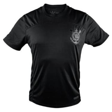 Imagem de Camiseta Corinthians Preta Logo Gel Profissional Timão-Masculino