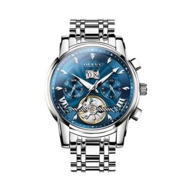 Imagem de Relógio Mecânico Automático De Luxo Masculino OLEVS 9965 Tourbillon Es